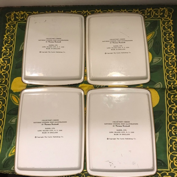 ‼️Sold‼️Norman Rockwell Tin Tray - Picture 10 of 11